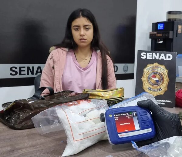 Video: mexicana quiso ingresar a Paraguay con 3 kilos de metanfetamina - Policiales - ABC Color