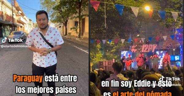 La Nación / “Ya no me quiero ir”: famoso tiktokero de viajes quedó enamorado de Paraguay