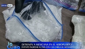 Incautan carga de metanfetamina en el Silvio Pettirossi