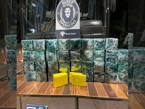 Bus paraguayo con 42 pasajeros cae con 140 kilos de cocaína en Brasil  - ABC en el Este - ABC Color