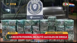 La Receita Federal incautó 140 kilos de droga - C9N