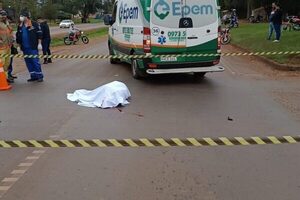 Fallece menor de edad que conducía motocicleta