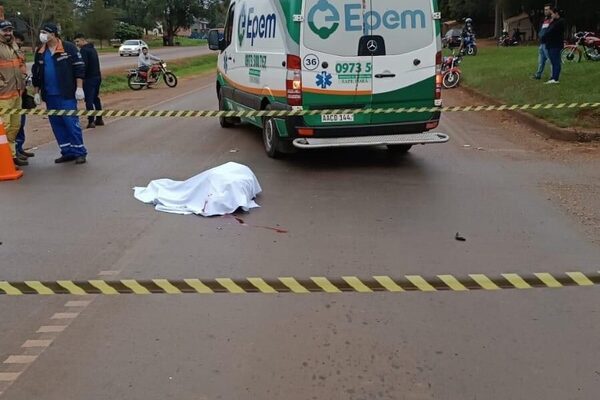 Fallece menor de edad que conducía motocicleta