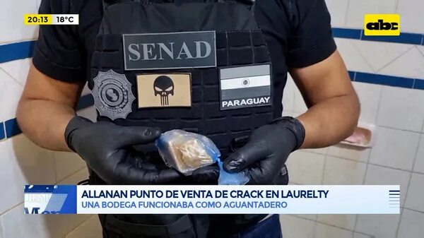 Video: Allanan punto de venta de crack en Laurelty - Periodísticamente - ABC Color
