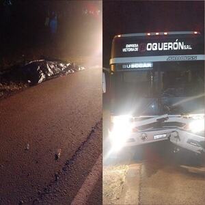 PEATONES FALLECEN ARROLLADOS POR UN ÓMNIBUS EN SAN JUAN DEL PARANÁ