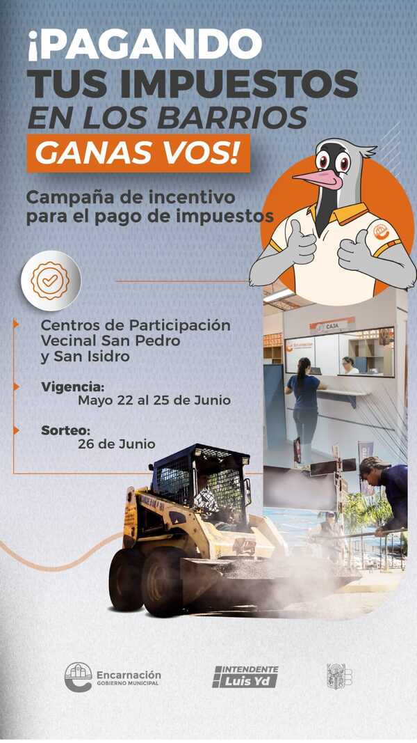 ¡Pagando tus impuestos en los barrios, ganas vos!