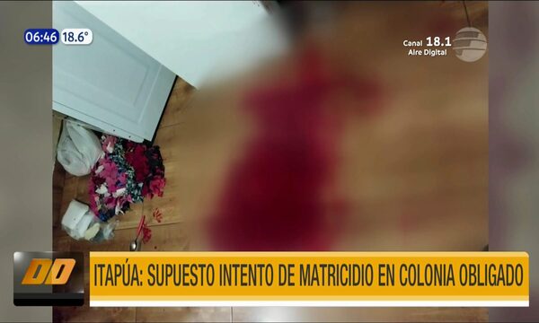 Itapúa: Supuesto intento de matricidio en Colonia Obligado | Telefuturo