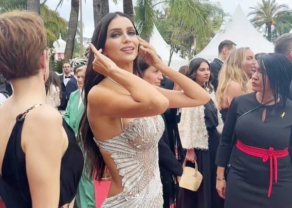 Zaira Nara brilla en Cannes con vestido de Javier Saiach - Gente - ABC Color