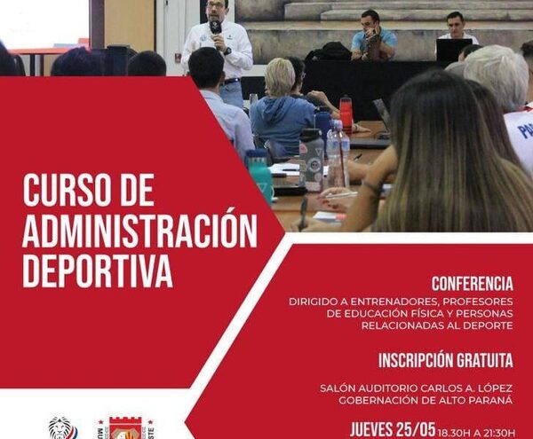 Invitan a curso de Administración Deportiva