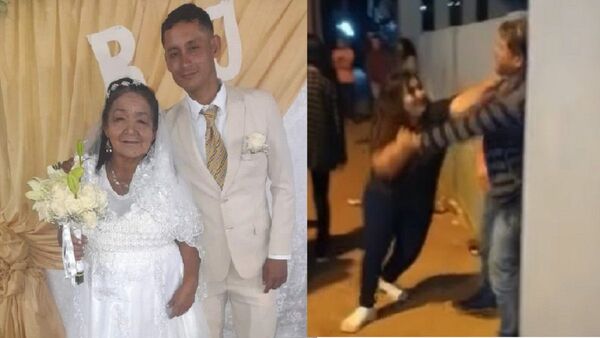 Boda religiosa de ña Rufina y Juan Ramón terminó en moquete