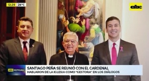 Peña se reúne con Cardenal y hablan de la Iglesia como “gestora” del diálogo