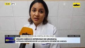 Video: Extraen prendedor de la garganta de bebé de 8 meses - ABC Noticias - ABC Color