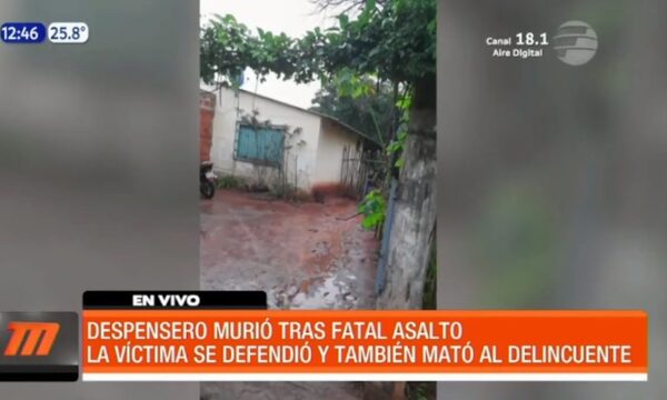Despensero murió tras ser asaltado en Luque | Telefuturo