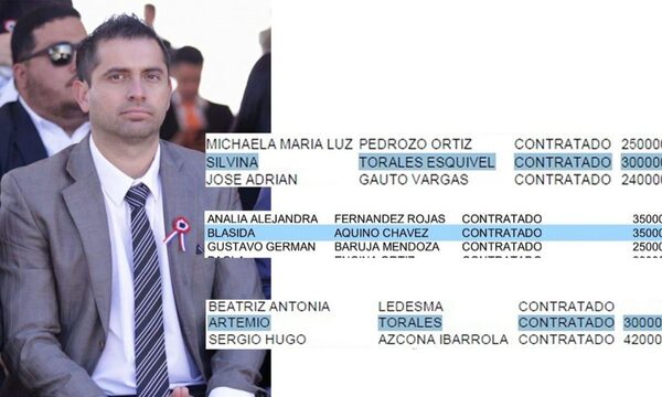 Concejal rastrero de Prieto ubicó a toda su familia en la Municipalidad