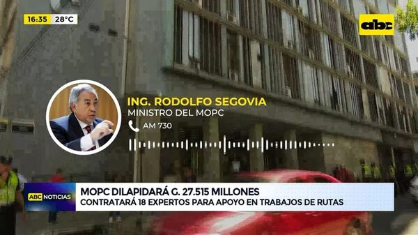 Video: MOPC adjudica millonaria consultoría - ABC Noticias - ABC Color
