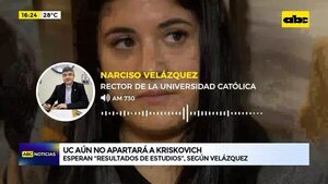 UC aún no apartará a Kriskovich: esperan “resultados de estudios” - ABC Noticias - ABC Color