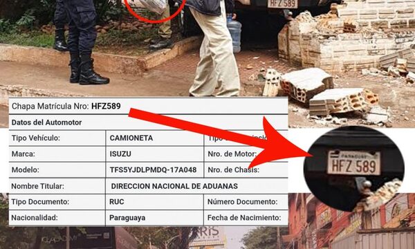 Funcionario de Aduana provoca accidente en vehículo estatal que utilizaba de forma particular