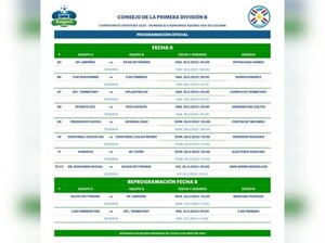 Esta es la programación de la novena fecha de la Primera B - APF
