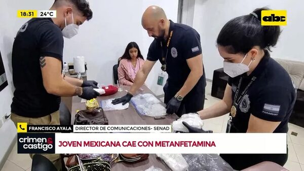Video: Joven mexicana con metanfetamina  - Crimen y castigo - ABC Color