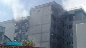 Incendio en un edificio encarnaceno