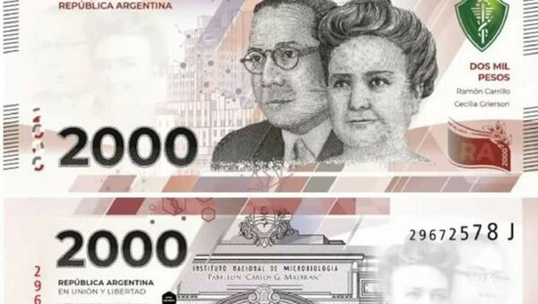 EMPEZÓ A CIRCULAR EL NUEVO BILLETE DE 2.000 PESOS EN LA ARGENTINA