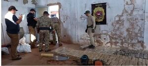 Incautan más de 300 kilos de marihuana una vivienda de la fracción Villa Steffany
