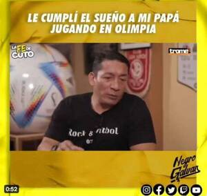 [VIDEO] El curepa que hizo realidad el sueño de su papá: Jugar en Olimpia