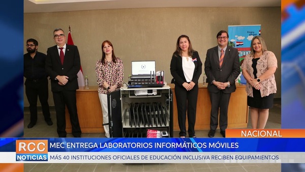 MEC entrega laboratorios informáticos móviles a 48 instituciones oficiales de educación inclusiva