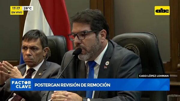 Caso López Lohman: Postergan revisión de remoción  - ABC TV - ABC Color