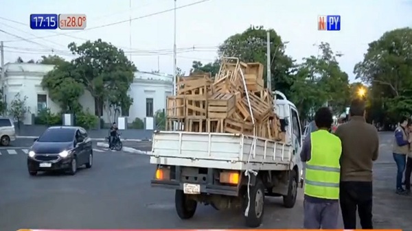 Despejan calles privatizadas por cuidacoches - Noticias Paraguay