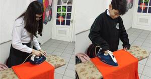 La Nación / ¿A favor o en contra? En colegio esteño enseñan a sus alumnos a planchar y otras tareas del hogar
