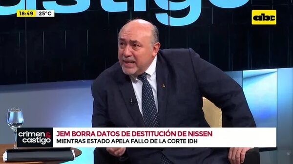 Video: JEM borra datos de destitución de Nissen - Crimen y castigo - ABC Color