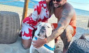 “Abejita” se muestra radiante y feliz con su nuevo amor