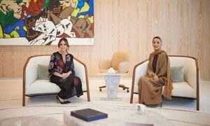 Silvana de Abdo se reúne con jequesa de Qatar