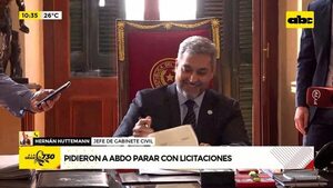 Video: Pidieron al gobierno de Mario Abdo parar con licitaciones  - ABC Noticias - ABC Color