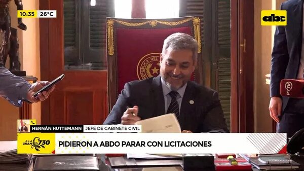 Video: Pidieron al gobierno de Mario Abdo parar con licitaciones - ABC Noticias - ABC Color