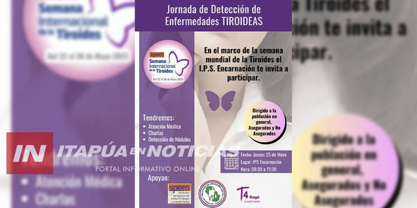 TIROIDES: SE REALIZARÁN CONSULTAS GRATUITAS ESTE JUEVES EN EL IPS - Itapúa Noticias