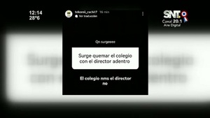Padres denuncian que un alumno amenazó quemar el colegio - SNT