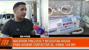 Nacen trillizos en el Hospital San Pablo y piden ayuda ciudadana