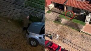 No quiere que estacionen frente a su casa: rompió faros ajenos y mojó a un PMT