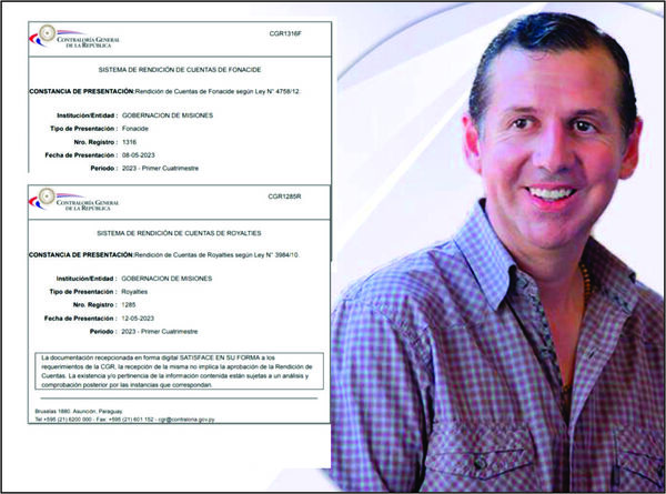 Gobernación de Misiones presentó rendiciones de cuentas por FONACIDE y Royaltíes