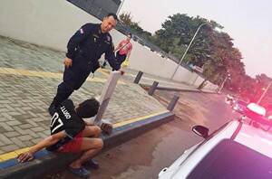 Un chespi “volcó” tras hurtar una pileta •