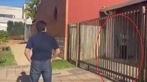 A punta de piedra y agua, hombre agrede a director de la PMT