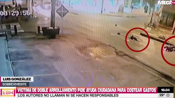 Sobreviviente de doble arrollamiento lamenta que los autores lo dejaron tirado a su suerte - Megacadena — Últimas Noticias de Paraguay