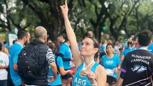 Lali corrió una maratón y le preguntaron con qué tiempo lo que hace todo