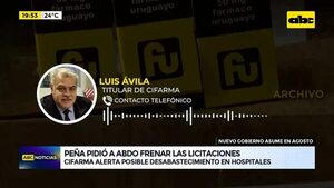 Video: Peña pidió a Abdo frenar las licitaciones  - ABC Noticias - ABC Color