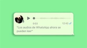 Escuchar audios de WhatsApp ya no será necesario con esta nueva función