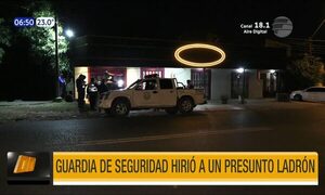 Guardia de seguridad hirió a un presunto ladrón en Capiatá | Telefuturo