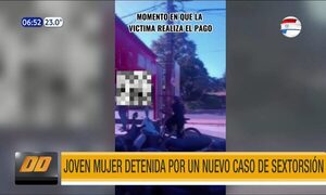 Joven mujer detenida por caso de sextorsión en Capiatá | Telefuturo
