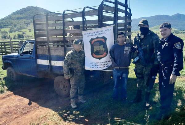 Detienen a presunto abigeo y recuperan un toro en Guairá •